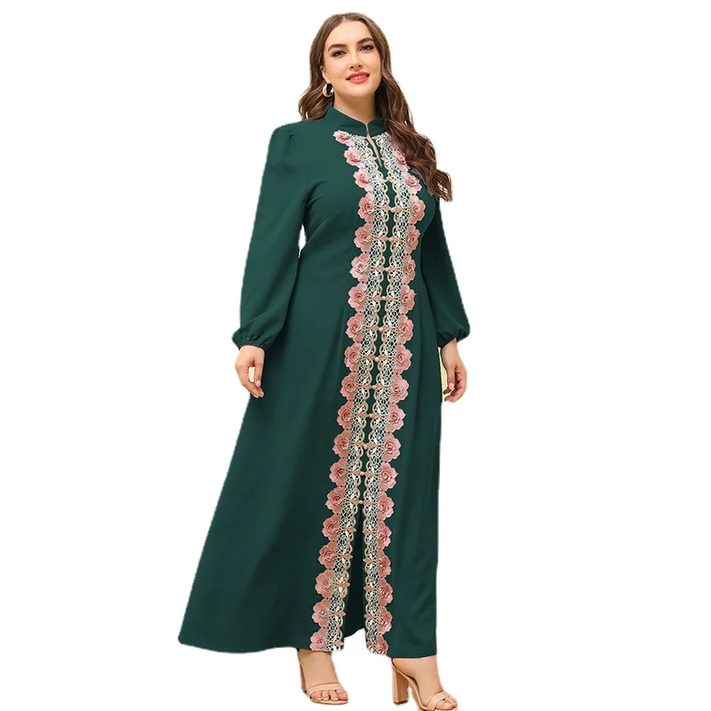 2022 Oversize Maxi Dresses Women Elegant Large Green Long Sleeve Muslim Party Evening Wedding Festival Clothing L- 4XL
2022 Oversize Maxi Dresses Women Elegant Large Green Long Sleeve Muslim Party Evening Wedding Festival Clothing L- 4XL