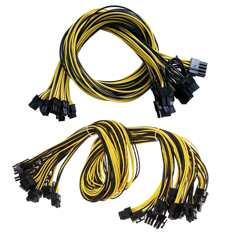 Pcie 6Pin To 8Pin(6+2) Male To Male PCI-E Power Cable For GPU Power Supply Breakout Board Adapter For Mining
Pcie 6Pin To 8Pin(6+2) Male To Male PCI-E Power Cable For GPU Power Supply Breakout Board Adapter For Mining