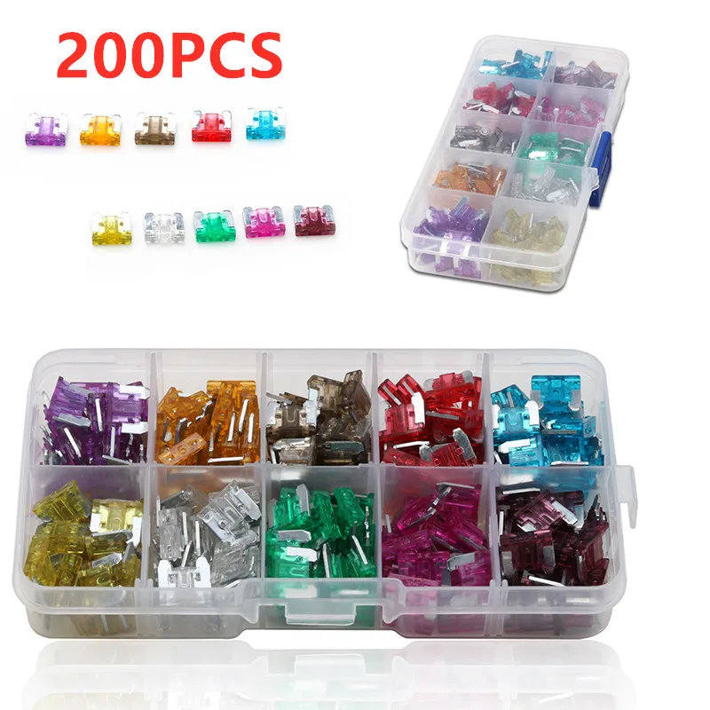 200 шт., предохранители для автомобиля, стандартные Автомобильные лопасти 
200 шт., предохранители для автомобиля, стандартные Автомобильные лопасти