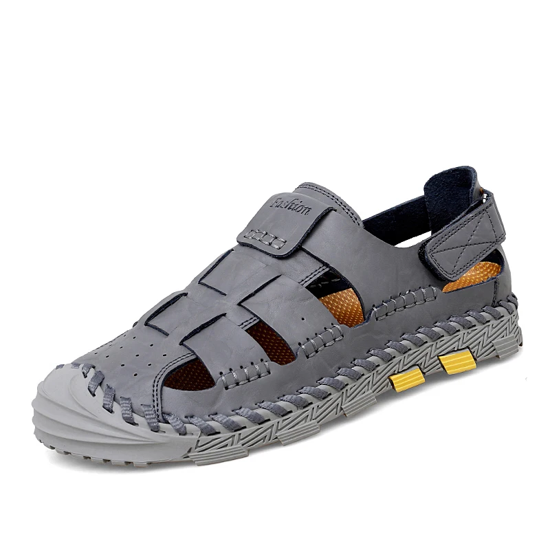 New Fashion Summer Leisure Men Shoes Beach Sandals High Quality Genuine Leather Sandals Soft Large Size Men's Sandals Size 38-47
New Fashion Summer Leisure Men Shoes Beach Sandals High Quality Genuine Leather Sandals Soft Large Size Men's Sandals Size 38-47