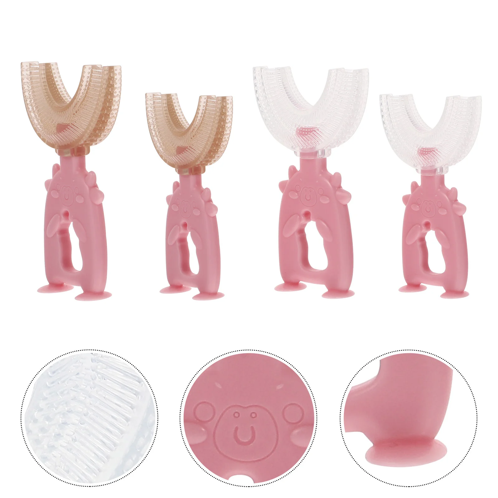 4PCS Silicone Kids U-Shape Toothbrushes U-shaped Tooth Brushes Toddler Toothbrushes
4PCS Silicone Kids U-Shape Toothbrushes U-shaped Tooth Brushes Toddler Toothbrushes