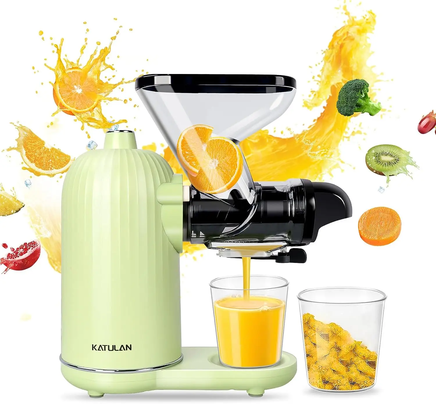 Slow Juicer, Cold Press Juicer Machines with Auto-adjustable Speed for Nutrient & Vitamin Dense Fruits and Vegetables, Easy
Slow Juicer, Cold Press Juicer Machines with Auto-adjustable Speed for Nutrient & Vitamin Dense Fruits and Vegetables, Easy
