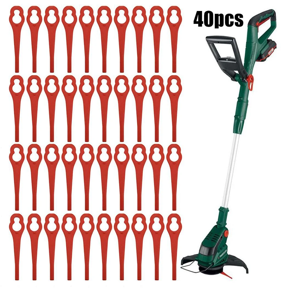 40pcs Lawn Mower Blades Plastic Blades Red Garden Replacement Blades For Trimmers Lawn Mower Replacement Parts Garden Power Tool
40pcs Lawn Mower Blades Plastic Blades Red Garden Replacement Blades For Trimmers Lawn Mower Replacement Parts Garden Power Tool