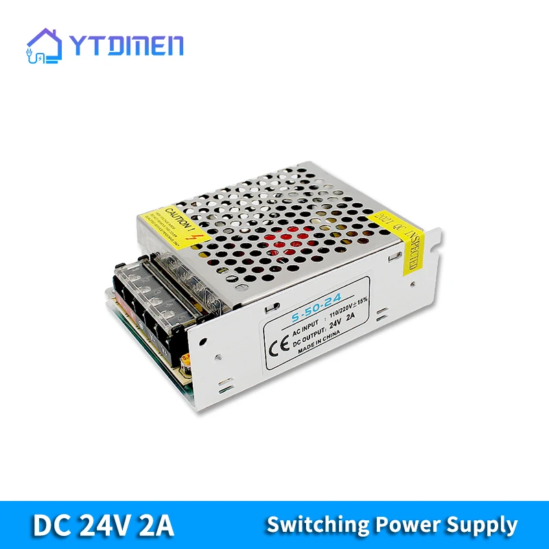LED Power Adapter Lighting Transformer 110V-220V To DC 24V Switching Power Supply 2A for LED Strip CCTV
LED Power Adapter Lighting Transformer 110V-220V To DC 24V Switching Power Supply 2A for LED Strip CCTV
