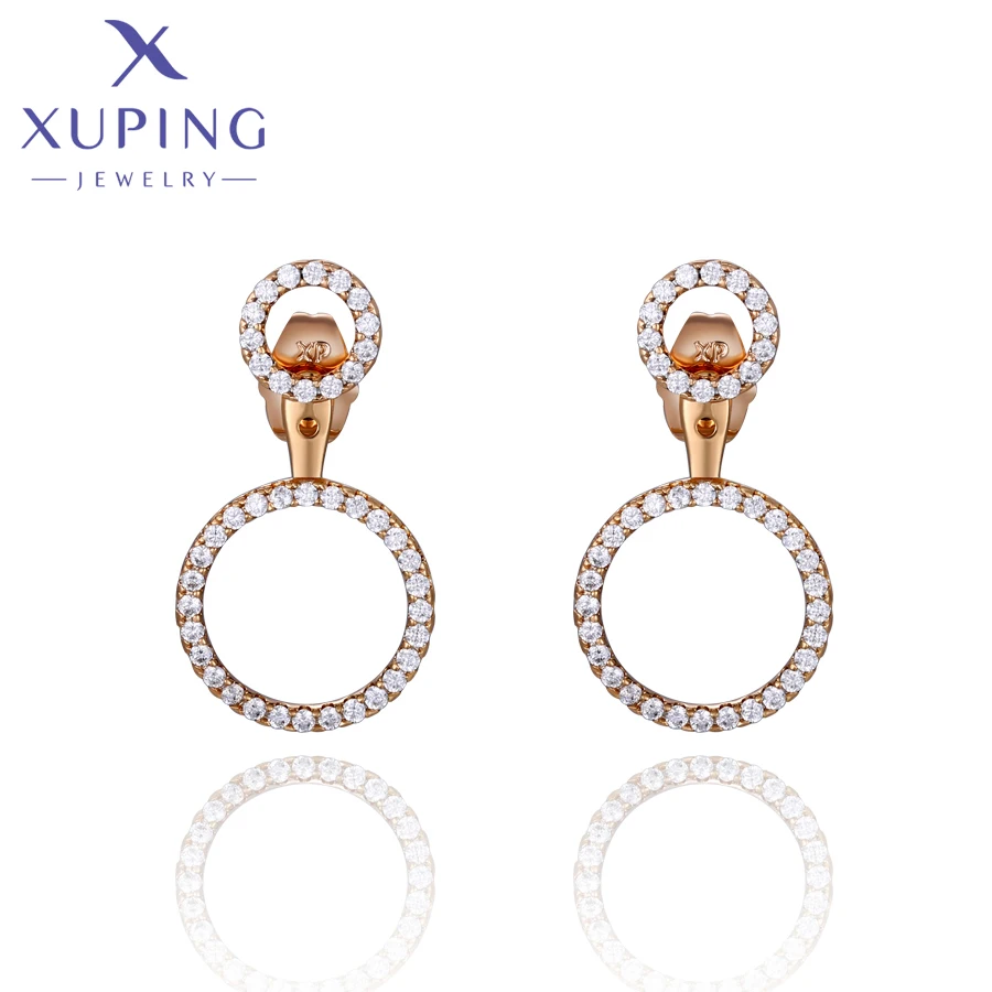 Xuping Jewelry New Model Simple Style Gold Color Stud Earrings Accessories for Women Gift A00919792
Xuping Jewelry New Model Simple Style Gold Color Stud Earrings Accessories for Women Gift A00919792