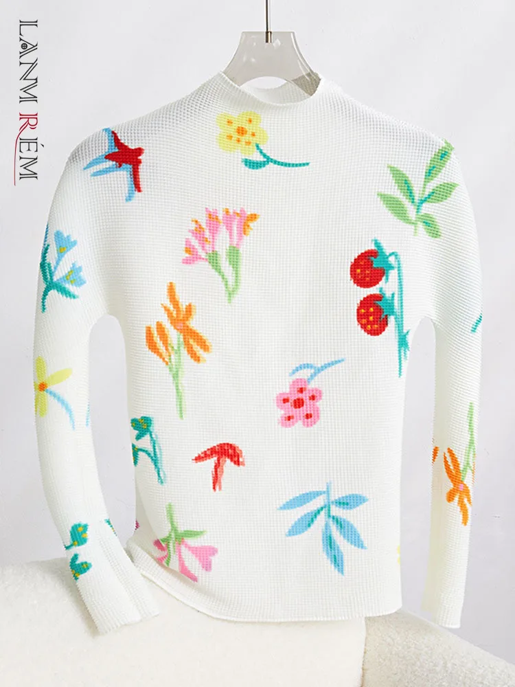LANMREM High Ned Pleated T-shirt For Women Fashion Printing Round Neck Long Sleeves Slim Casual Tops 2023 New Clothing 32D805
LANMREM High Ned Pleated T-shirt For Women Fashion Printing Round Neck Long Sleeves Slim Casual Tops 2023 New Clothing 32D805