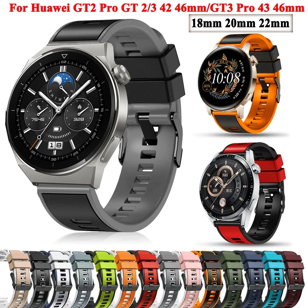 Silicone Band For Samsung Galaxy Watch 4 Classic Strap Gear S3 42/46mm Huawei Watch GT2 Correa Bracelet Active 2 44mm 40mm Strap
Silicone Band For Samsung Galaxy Watch 4 Classic Strap Gear S3 42/46mm Huawei Watch GT2 Correa Bracelet Active 2 44mm 40mm Strap