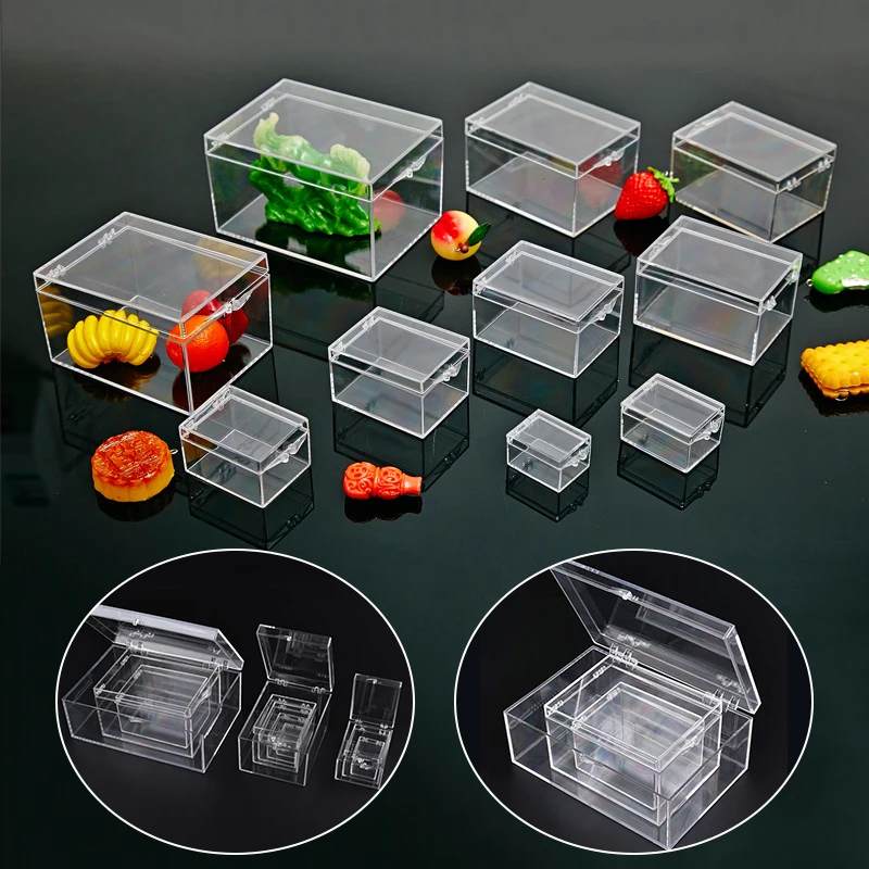1PC Plastic Transparent Box Multi Size Collection Display Jewelry Holder Case Rectangular Waterproof Desktop Storage Boxes Decor
1PC Plastic Transparent Box Multi Size Collection Display Jewelry Holder Case Rectangular Waterproof Desktop Storage Boxes Decor