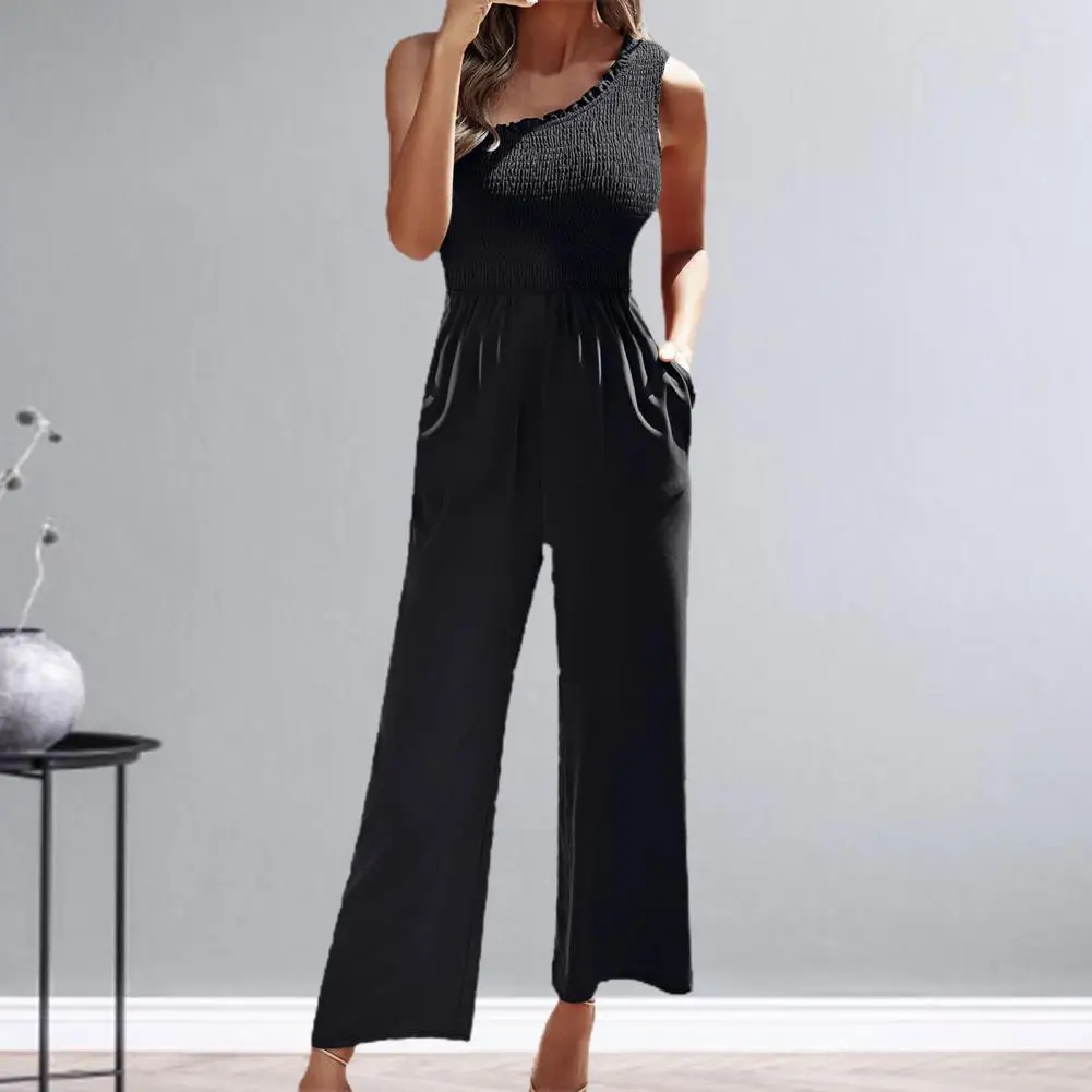 Floral Printing Stylish Sleeveless Wide Leg Summer Romper Stitching Women Jumpsuit Anti-fade for Daily Wear
Floral Printing Stylish Sleeveless Wide Leg Summer Romper Stitching Women Jumpsuit Anti-fade for Daily Wear