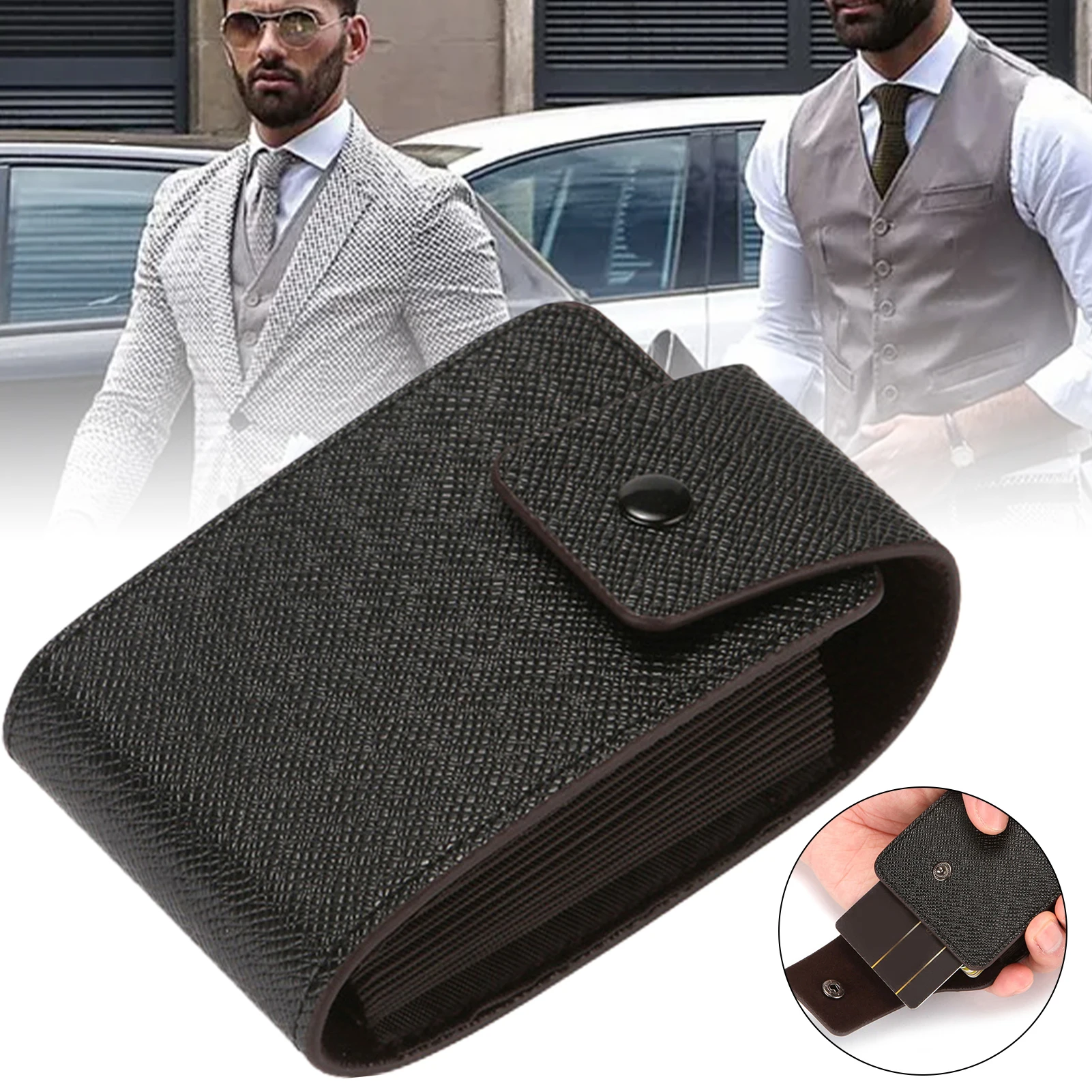 Держатель для кредитных карт из искусственной кожи для мужчин и женщин, Маленький модный портативный кошелек с защелками, органайзер для ви...
Держатель для кредитных карт из искусственной кожи для мужчин и женщин, Маленький модный портативный кошелек с защелками, органайзер для ви...