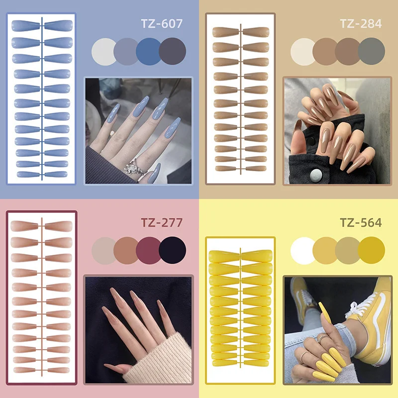 Matte False Nail Tips Solid Color Super Long Coffin False Nail Ballet Press on Nails Tips for Artificial Fingernails Fake Nails
Matte False Nail Tips Solid Color Super Long Coffin False Nail Ballet Press on Nails Tips for Artificial Fingernails Fake Nails