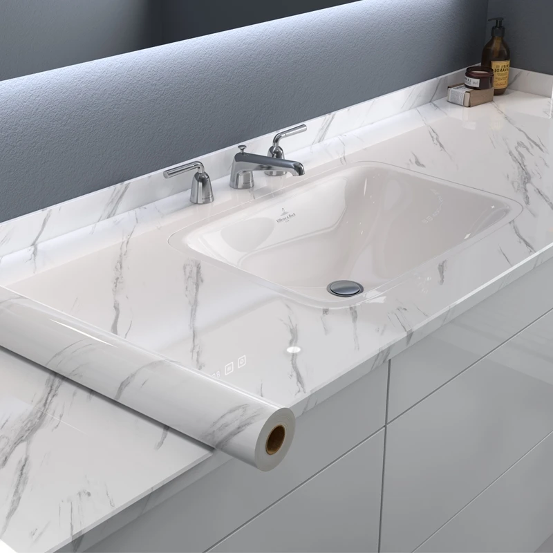 1/3/5M Marble Wallpaper Self Adhesive Aluminum Foil Modern Wall Sticker Waterproof Removable Bathroom Kitchen Countertop Film
1/3/5M Marble Wallpaper Self Adhesive Aluminum Foil Modern Wall Sticker Waterproof Removable Bathroom Kitchen Countertop Film