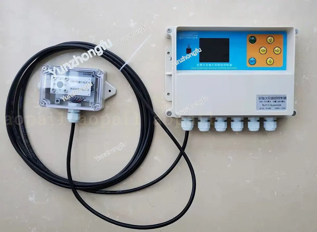 

Sun Automatic Tracking Controller Time-Controlled Light-Controlled Dual-Axis Tracking Longitude and Latitude Calculation