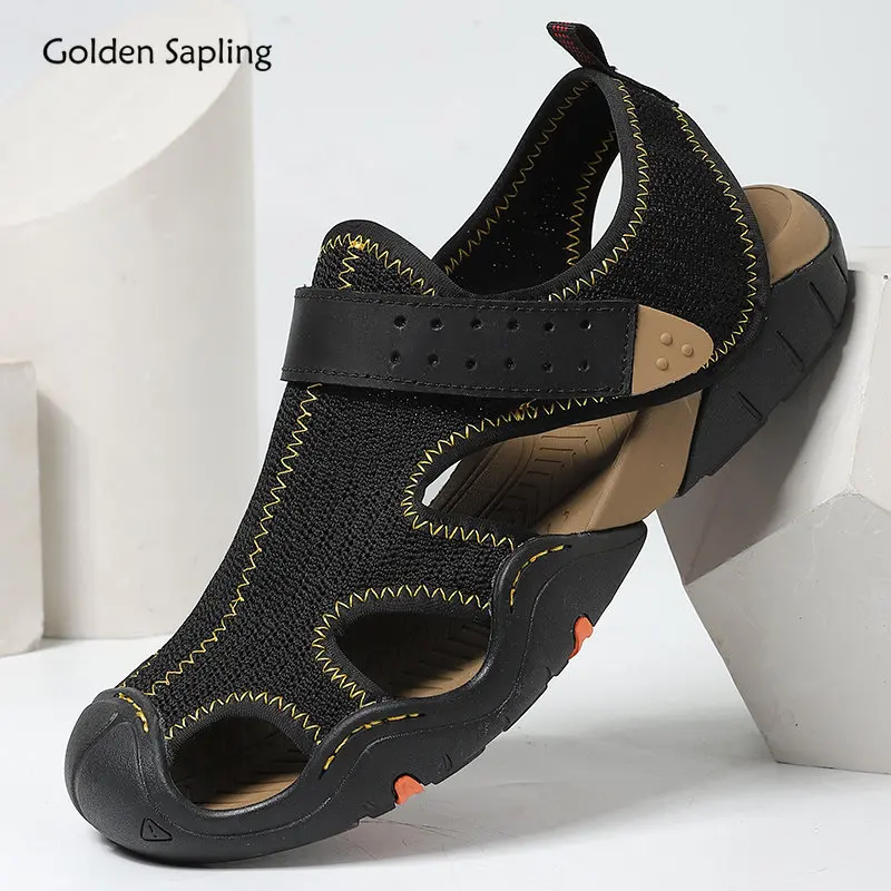 Golden Sapling Fashion Men's Beach Sandals Summer Shoes Leisure Footwear Lightweight Men Sandal Retro Outdoor Flats Casual Shoe
Golden Sapling Fashion Men's Beach Sandals Summer Shoes Leisure Footwear Lightweight Men Sandal Retro Outdoor Flats Casual Shoe