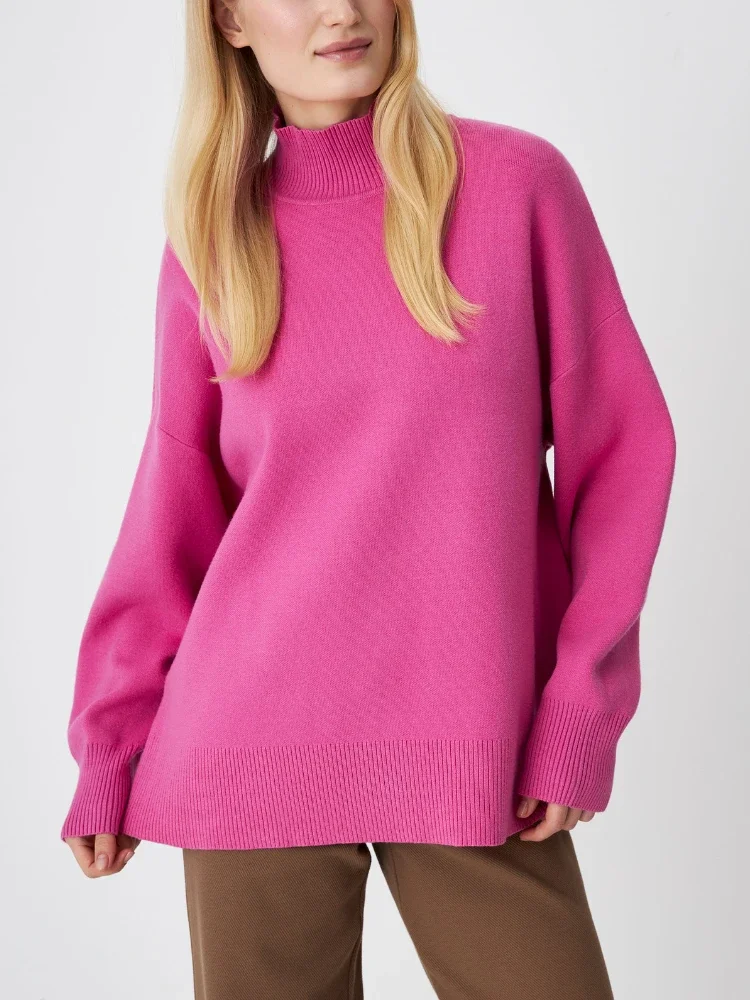Winter Autumn Women Turtleneck Sweater New In Green Oversized Sweater Casual Loose Long Sleeve Knitted Pullovers Women Knitwear
Winter Autumn Women Turtleneck Sweater New In Green Oversized Sweater Casual Loose Long Sleeve Knitted Pullovers Women Knitwear