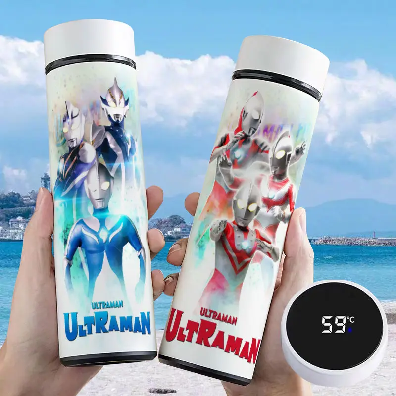 Ultraman men's and women's smart water temperature display, high-looking, cool and creative cartoon stainless steel thermos cup
Ultraman men's and women's smart water temperature display, high-looking, cool and creative cartoon stainless steel thermos cup