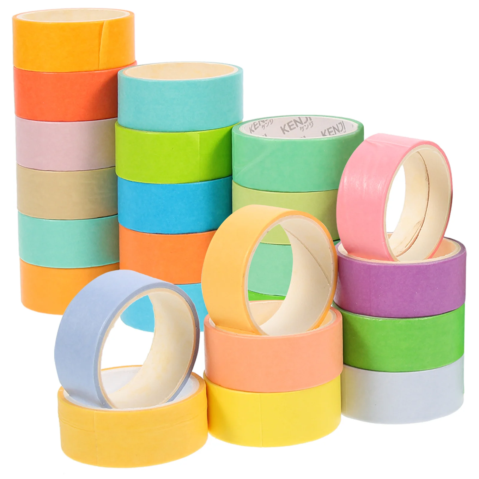 24 Rolls Rainbow Labeling Colored Painters Tape Rainbow Decorative Tape For Crafts Wrapping Tape for Diary
24 Rolls Rainbow Labeling Colored Painters Tape Rainbow Decorative Tape For Crafts Wrapping Tape for Diary