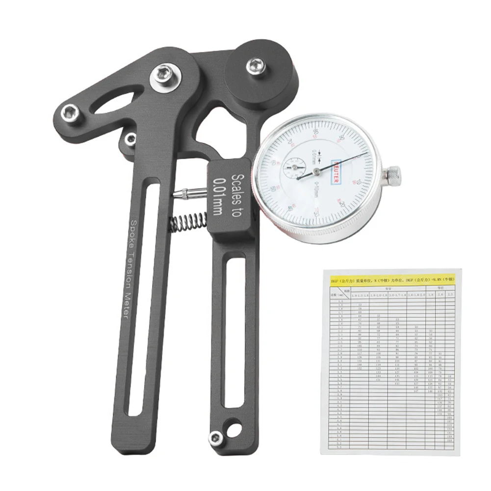 Tensiometer Spoke Tension Meter Aluminum Alloy Bicycle Accessories Wheel Manufacturing Tool For 26/27.5/29inches 700C
Tensiometer Spoke Tension Meter Aluminum Alloy Bicycle Accessories Wheel Manufacturing Tool For 26/27.5/29inches 700C