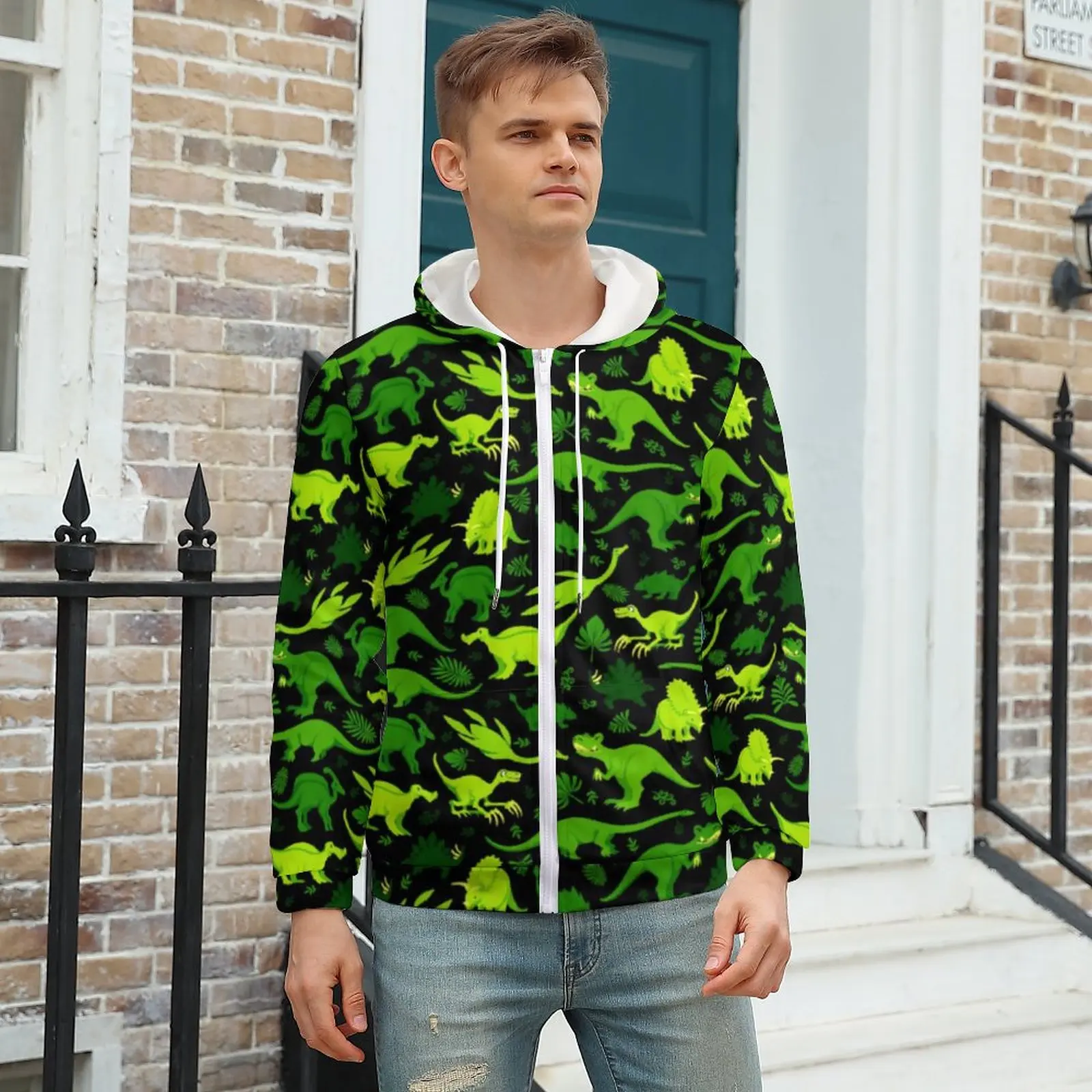 Tiny Dinosaur Green Casual Hoodies Long Sleeve Cute Animal Cute Zip Up Hoodie Spring Men Street Wear Oversized Design Top
Tiny Dinosaur Green Casual Hoodies Long Sleeve Cute Animal Cute Zip Up Hoodie Spring Men Street Wear Oversized Design Top