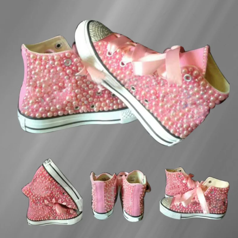 Fashion fashion handmade personalized rhinestone pearl design feeling ribbon comfortable parent-child board shoes
Fashion fashion handmade personalized rhinestone pearl design feeling ribbon comfortable parent-child board shoes