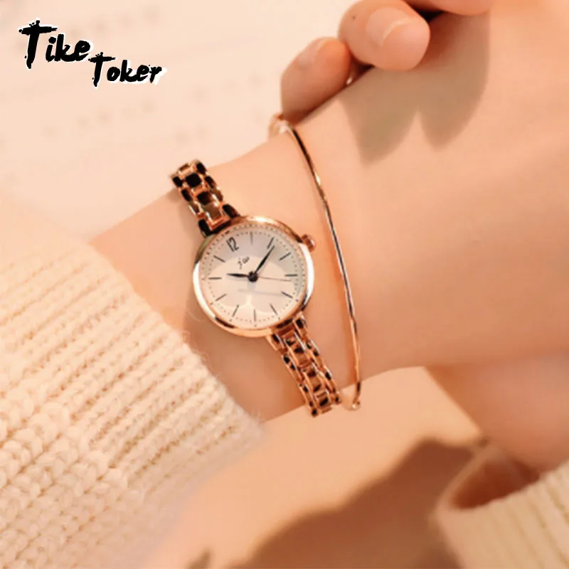 Tike Toker Luxury Crystal Rose Gold Watch Women Fashion orologio donna Bracelet Quartz Watch Women Dress Clock Wristwatch
Tike Toker Luxury Crystal Rose Gold Watch Women Fashion orologio donna Bracelet Quartz Watch Women Dress Clock Wristwatch