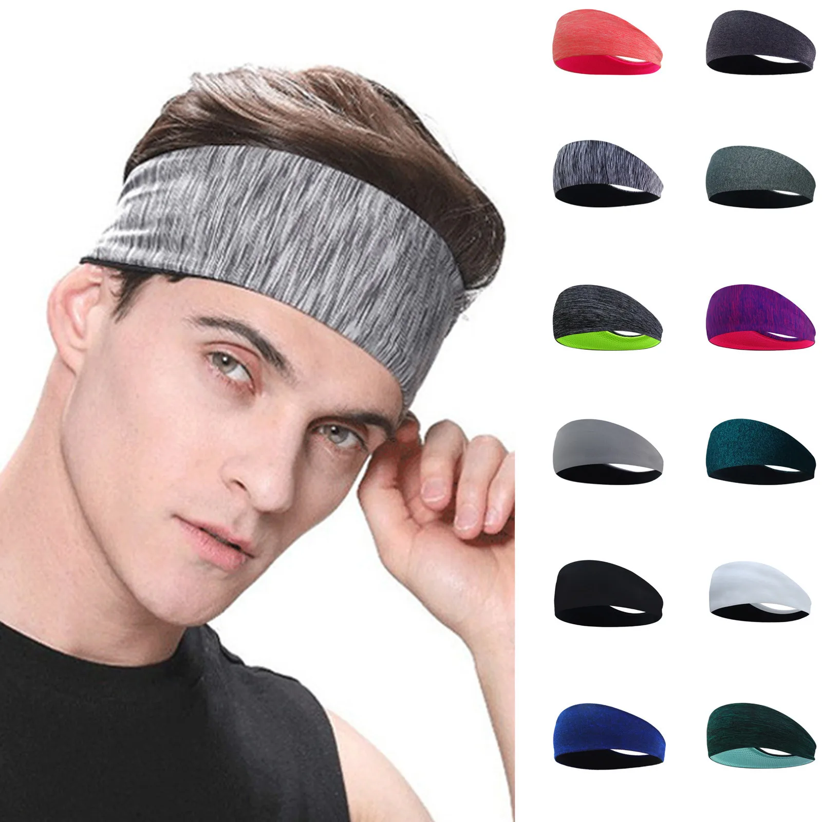 Men Headband Absorbent Cycling Sports Headband Mens Elastic Sweatband For Women Yoga Hair Bands Sweat Bands Sports Headwrap#p3
Men Headband Absorbent Cycling Sports Headband Mens Elastic Sweatband For Women Yoga Hair Bands Sweat Bands Sports Headwrap#p3