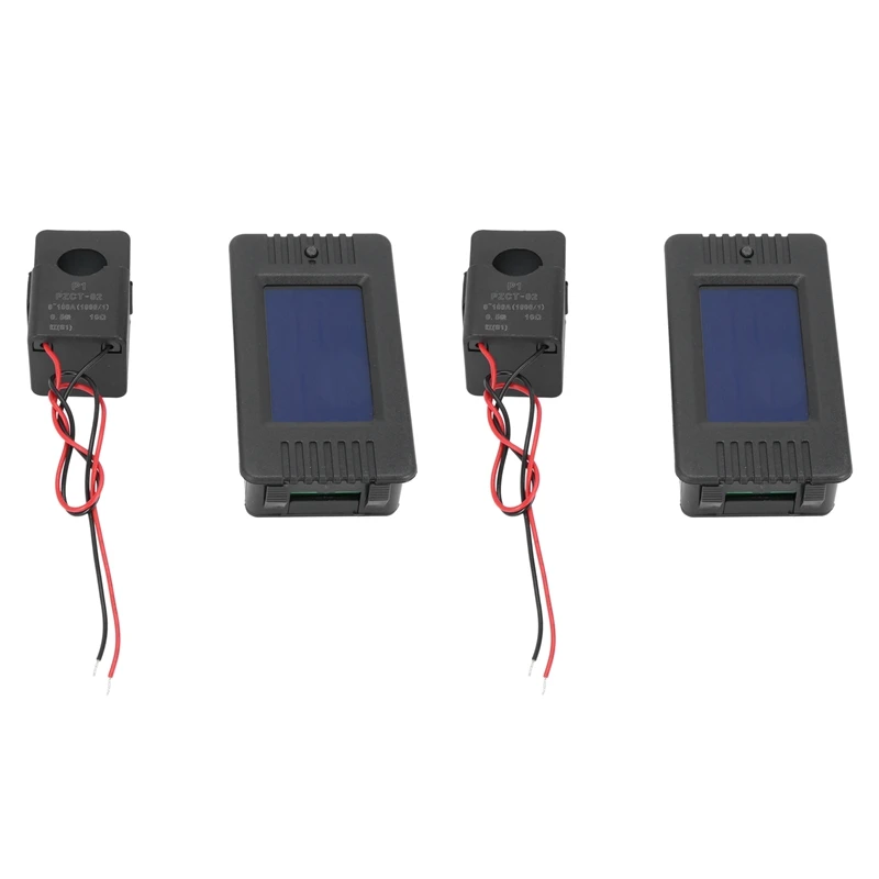 4X Newest 6In1 220V 100A Single Phase Digital Panel Ampermeter Volt Watt Kwh Power Factor Meter With Split Ct
4X Newest 6In1 220V 100A Single Phase Digital Panel Ampermeter Volt Watt Kwh Power Factor Meter With Split Ct