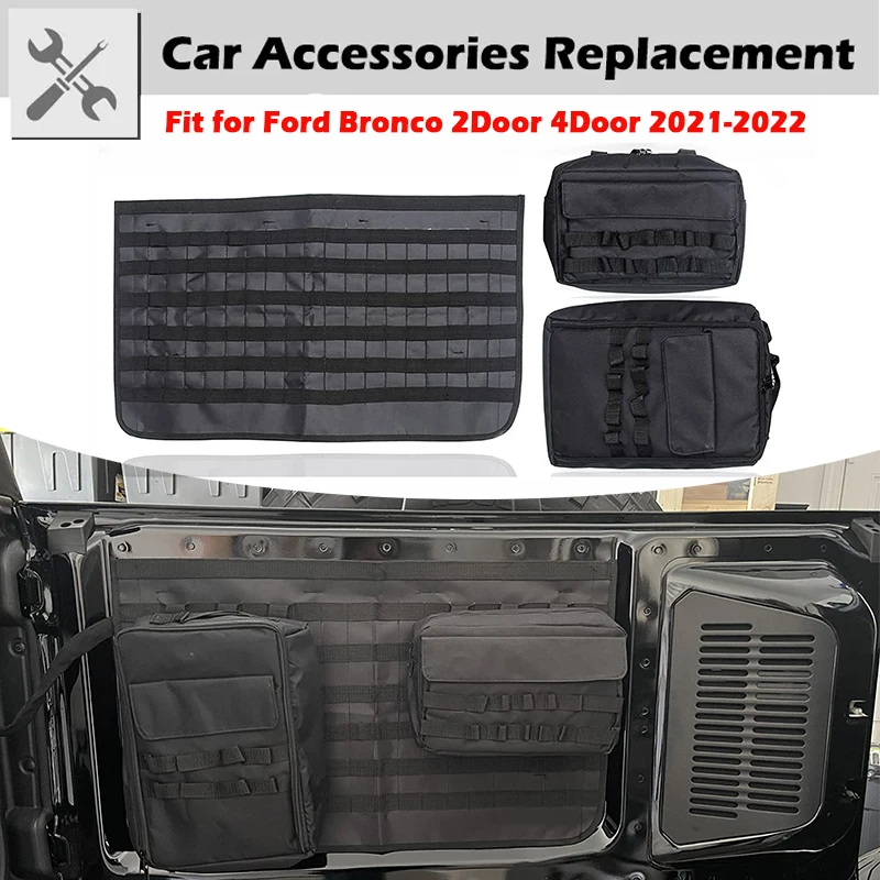 Rhyming Rear Door Pocket Organizer Canvas Storage Bag Tailgate Tool Kit Fit For Ford Bronco 2021 2022 2/4 Doors Car Accessories
Rhyming Rear Door Pocket Organizer Canvas Storage Bag Tailgate Tool Kit Fit For Ford Bronco 2021 2022 2/4 Doors Car Accessories
