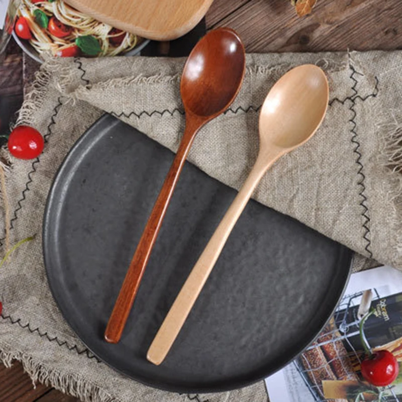 Japanese-Style Long Handle Wooden Spoon Coffee Stirring Rod Tea Dessert Spoon Mixing Soup Spoon Tableware Kitchen Supplies
Japanese-Style Long Handle Wooden Spoon Coffee Stirring Rod Tea Dessert Spoon Mixing Soup Spoon Tableware Kitchen Supplies