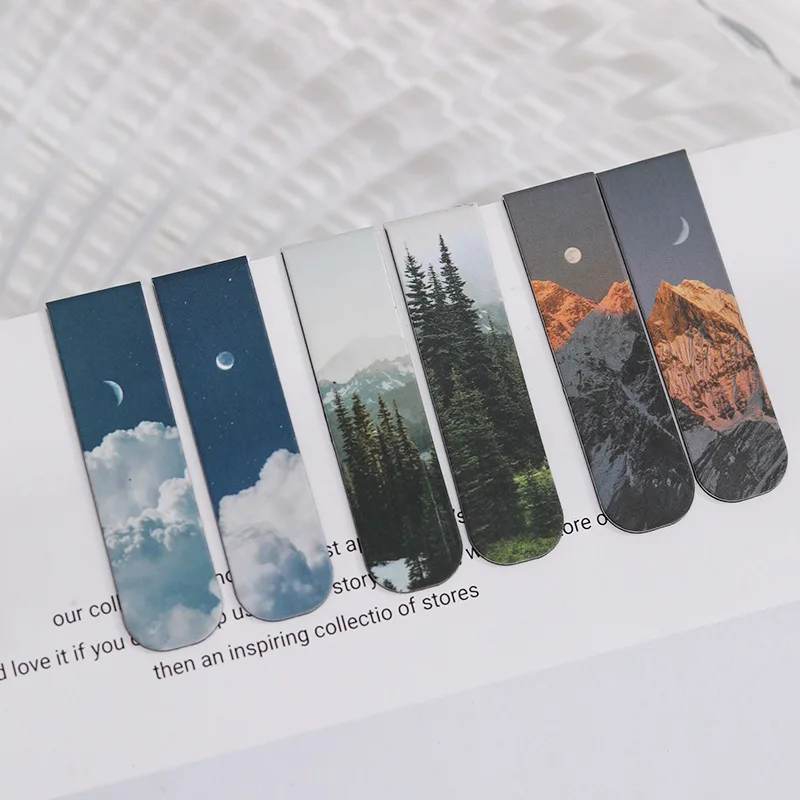 2 PCS Bookmark Misty Fantasy Clouds Sea Forest Landscape Magnetic Bookmark for Pages Books Readers School Supplies Stationery
2 PCS Bookmark Misty Fantasy Clouds Sea Forest Landscape Magnetic Bookmark for Pages Books Readers School Supplies Stationery