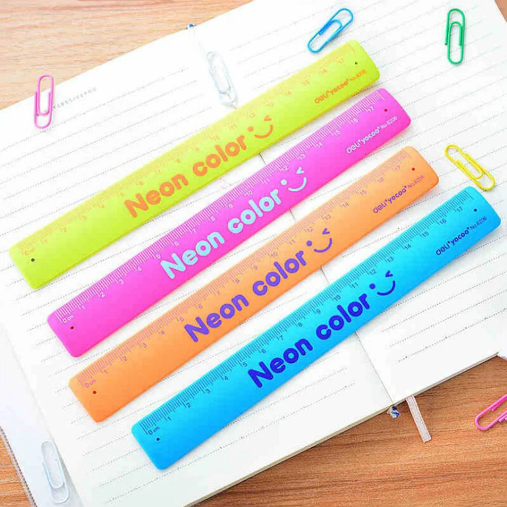4Pcs 18cm Silica Folding Straight Ruler Bracelet Ruler Gift for Kids School Supplies Measure Tools (Random Color)
4Pcs 18cm Silica Folding Straight Ruler Bracelet Ruler Gift for Kids School Supplies Measure Tools (Random Color)