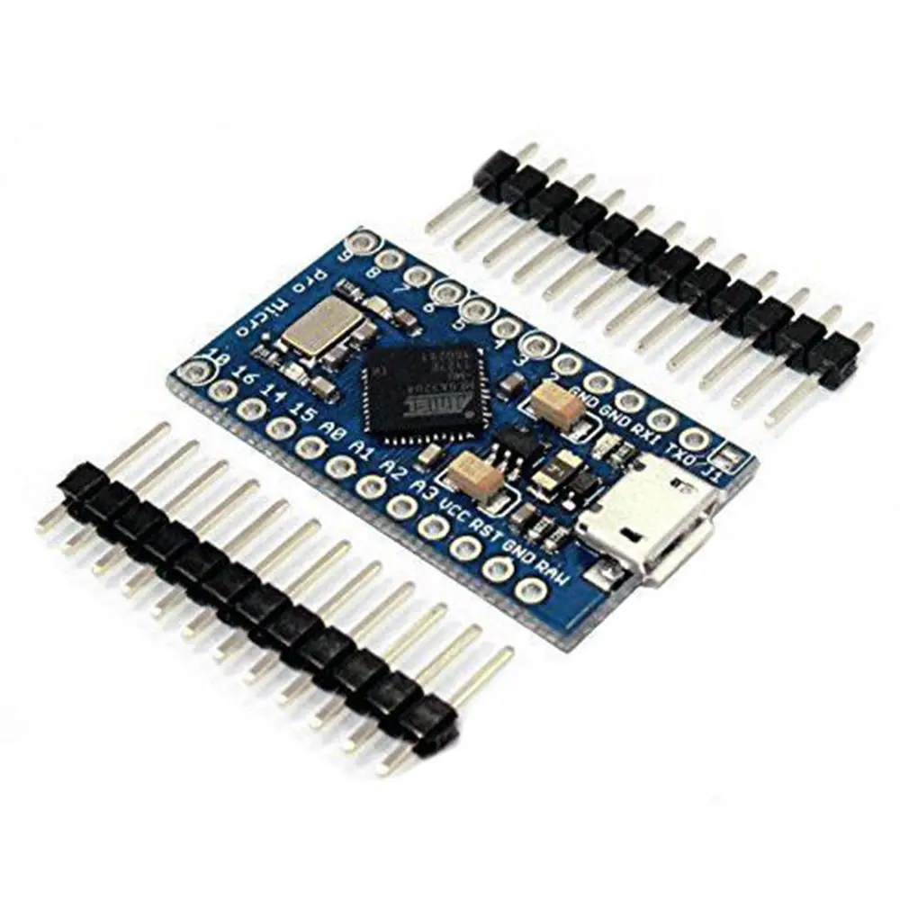 Модуль контроллера Pro Micro 5 в 16 м Mini Leonardo ATMEGA32U4, сменная плата для Arduino Nano
Модуль контроллера Pro Micro 5 в 16 м Mini Leonardo ATMEGA32U4, сменная плата для Arduino Nano