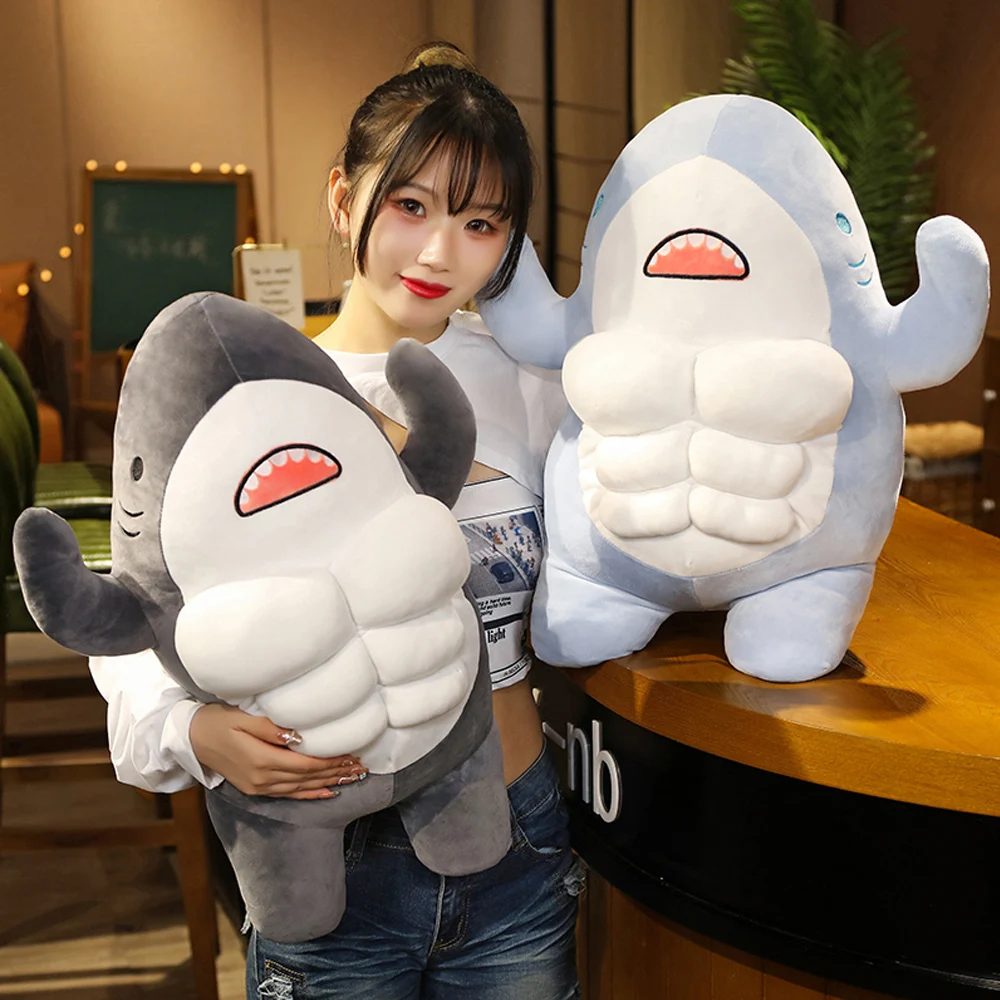 Creative Worked Out Shark Plush Toys Stuffed Muscle Animal Pillow Appease Sofa Cushion Doll Gifts for Kids Children Girlfriend
Creative Worked Out Shark Plush Toys Stuffed Muscle Animal Pillow Appease Sofa Cushion Doll Gifts for Kids Children Girlfriend