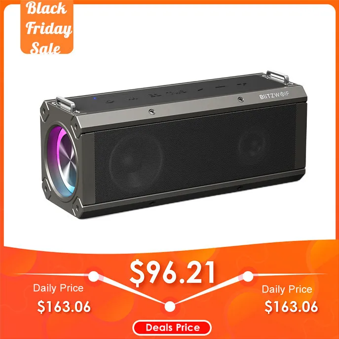 BlitzWolf BW-WA3 PRO 120W Wirelss Speaker RGB Light Portable 16000mAh Bluetooth 5.0 Speakers Dual Diaphragm Deep Bass Speaker
BlitzWolf BW-WA3 PRO 120W Wirelss Speaker RGB Light Portable 16000mAh Bluetooth 5.0 Speakers Dual Diaphragm Deep Bass Speaker