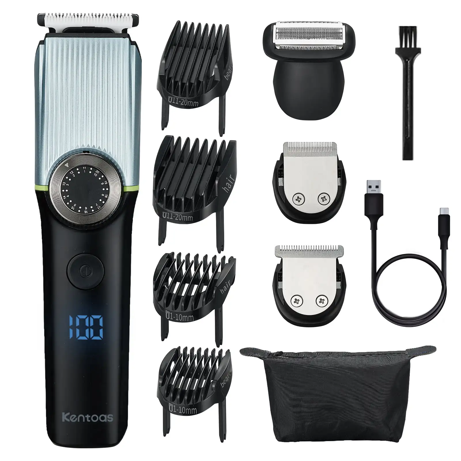 Hair Trimmer for Men, Women and Kids, Rechargeable Hair Clippers Beard Grooming Kit, Waterproof Bikini Trimmer Body Trimmer, Bea
Hair Trimmer for Men, Women and Kids, Rechargeable Hair Clippers Beard Grooming Kit, Waterproof Bikini Trimmer Body Trimmer, Bea
