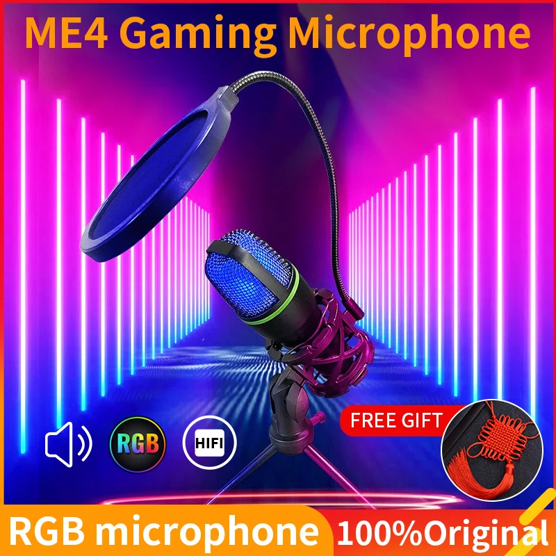 Профессиональный игровой микрофон, оригинальный проводной USB-микрофон RGB, USB Type C, Hi-Fi, для компьютера, ноутбука, телефона
Профессиональный игровой микрофон, оригинальный проводной USB-микрофон RGB, USB Type C, Hi-Fi, для компьютера, ноутбука, телефона