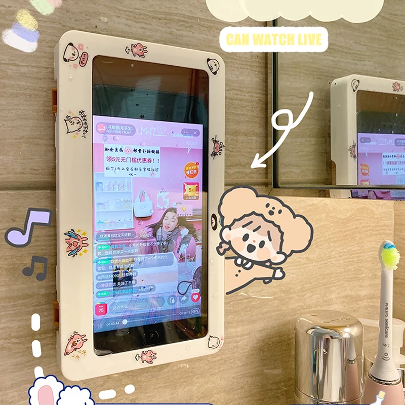Bathroom Waterproof Mobile Phone Case Holder Shower Bath Room Toilet Wall Hanging Storage Rack Waterproof Smartphone Organizer
Bathroom Waterproof Mobile Phone Case Holder Shower Bath Room Toilet Wall Hanging Storage Rack Waterproof Smartphone Organizer