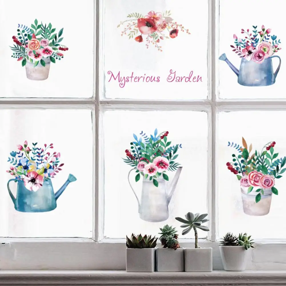 Wall Decal Removable Self-adhesive Waterproof Delicate Pattern Home Decor Colorful Potted Plant Bonsai Flower Wall Sticker
Wall Decal Removable Self-adhesive Waterproof Delicate Pattern Home Decor Colorful Potted Plant Bonsai Flower Wall Sticker