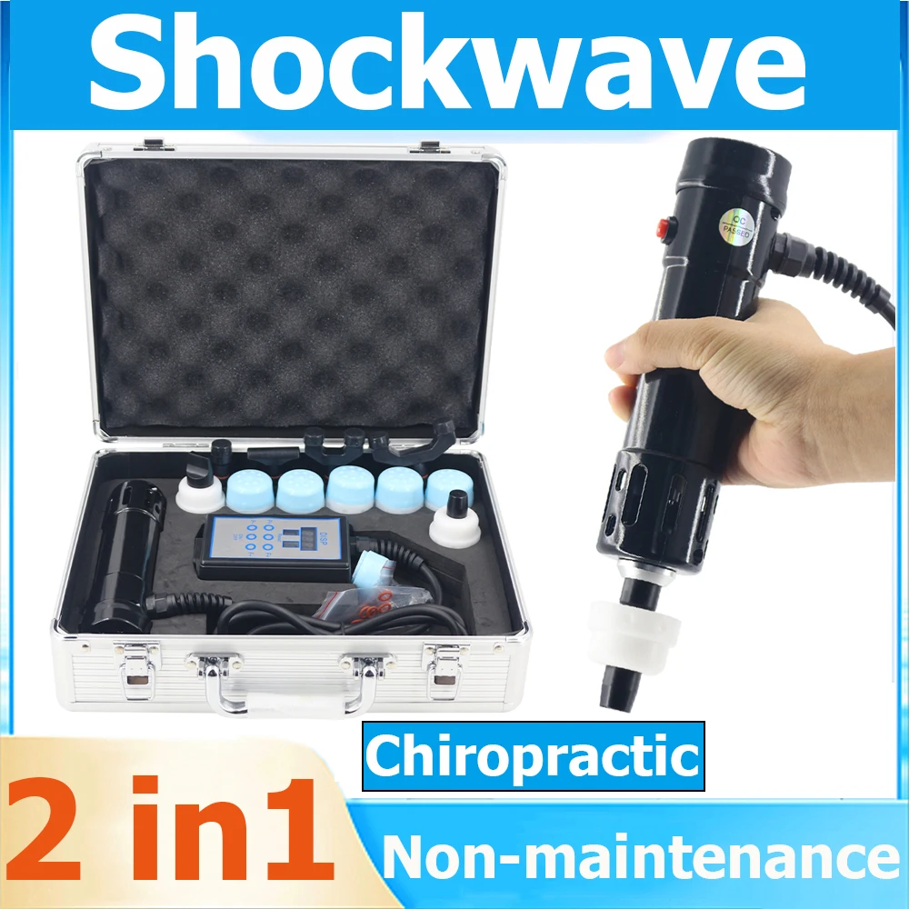 

2023 Shockwave Therapy Machine ED Physical Treatment Body Relax Massage Shock Wave Chiropractic Adjusting Tools 2 In 1 Massager