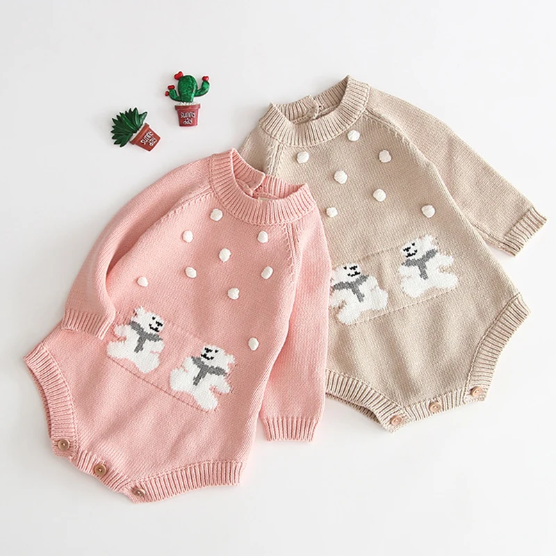 Toddler Boy Romper Sweater Jumpsuit Knitted Baby Clothes Newborn Autumn Winter Baby Romper Pompom Cotton Baby Girl Romper
Toddler Boy Romper Sweater Jumpsuit Knitted Baby Clothes Newborn Autumn Winter Baby Romper Pompom Cotton Baby Girl Romper