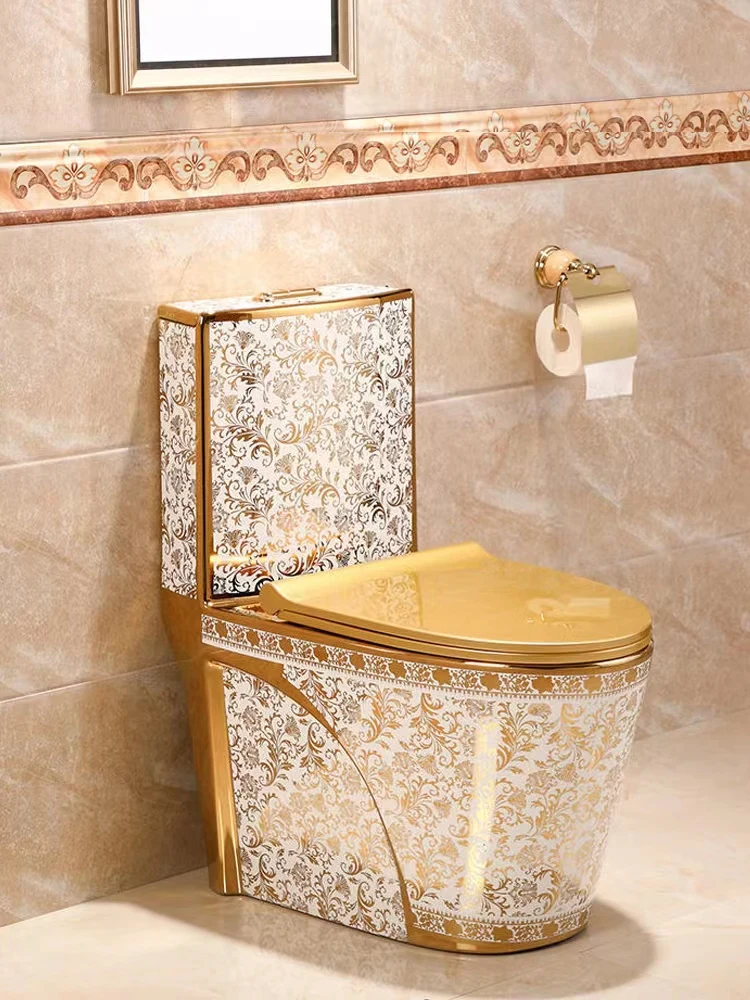 Household Flush Golden Toilet Creative Color Toilet Super Swirling-Style Water-Saving Small Apartment Deodorant Ceramic Toilet
Household Flush Golden Toilet Creative Color Toilet Super Swirling-Style Water-Saving Small Apartment Deodorant Ceramic Toilet