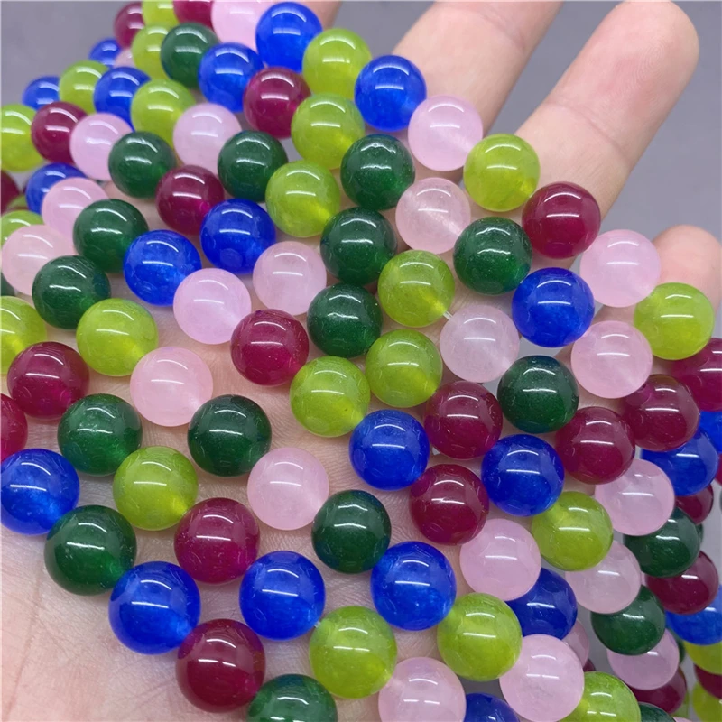 Colored Chalcedony Loose Beads Natural Gemstone Smooth Round Bead for Jewelry Making Charms Bracelets
Colored Chalcedony Loose Beads Natural Gemstone Smooth Round Bead for Jewelry Making Charms Bracelets