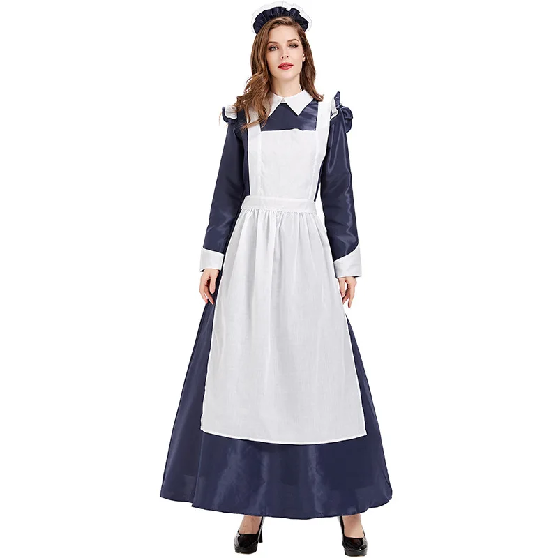Fantasia Halloween Costumes for Women Adult Royal Court Maid Costume Housekeeper Cosplay Long Dress
Fantasia Halloween Costumes for Women Adult Royal Court Maid Costume Housekeeper Cosplay Long Dress