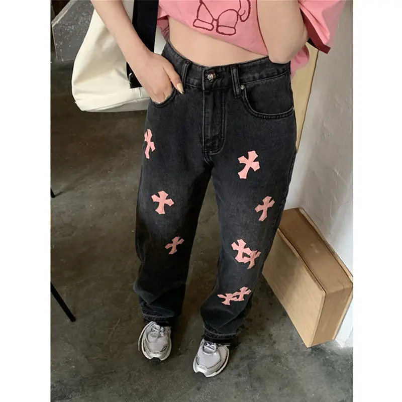 MINGLIUSILI Cross Embroidery Y2k Jeans Women 2022 Summer Egirl High Street Baggy Denim Trousers Streetwear Fashion Cargo Jeans
MINGLIUSILI Cross Embroidery Y2k Jeans Women 2022 Summer Egirl High Street Baggy Denim Trousers Streetwear Fashion Cargo Jeans