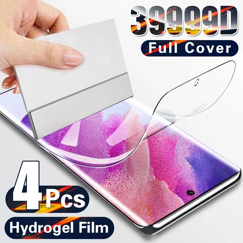 

4PCS Hydrogel Film For Samsung Galaxy A54 A53 A52S 5G A14 A32 A22 A12 A13 A73 S22 Ultra S21 S20 FE S22 S23 Ultra Protector Film