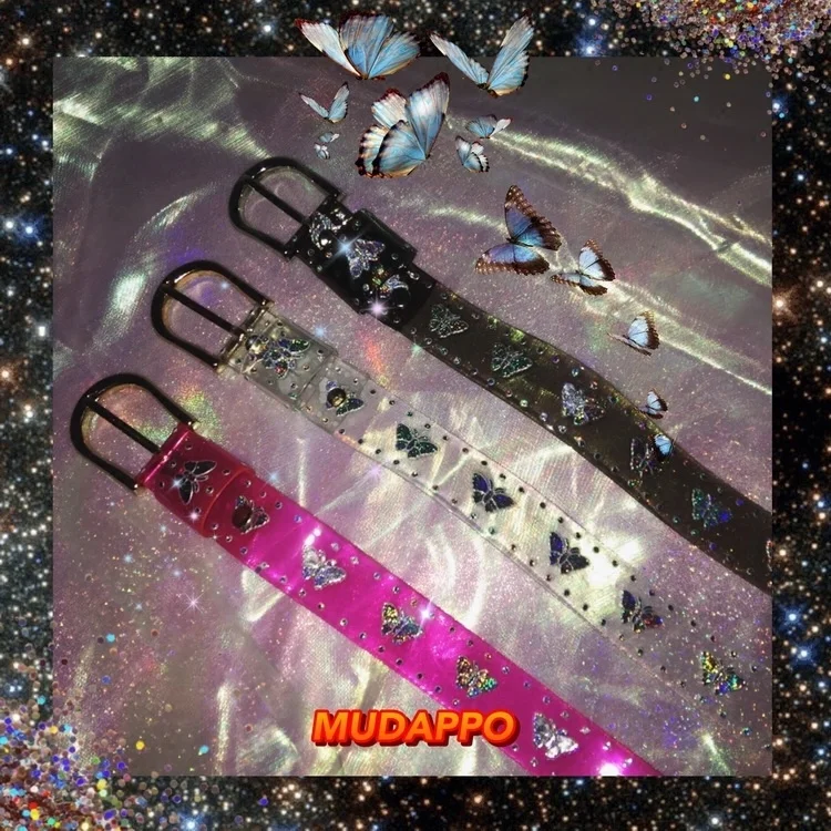 90s butterfly essence girl Y2K Spice Girl thunderbolt earth cool jelly belt 6 colors
90s butterfly essence girl Y2K Spice Girl thunderbolt earth cool jelly belt 6 colors