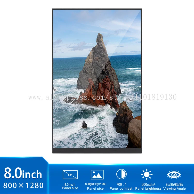 Multipurpose 8 Inch 31 Pins RGB LCD Display Screen PI080B02-S50 800*1280 Brightness 500 Full Viewing Angle Display Modules
Multipurpose 8 Inch 31 Pins RGB LCD Display Screen PI080B02-S50 800*1280 Brightness 500 Full Viewing Angle Display Modules