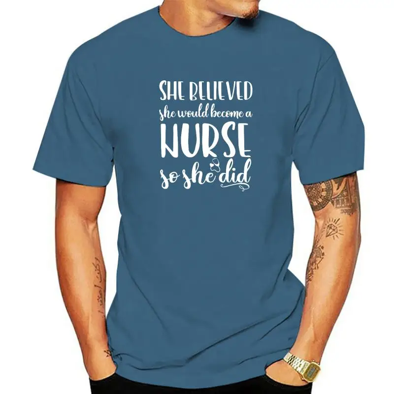 

Funny Nursing Student Nurse Gift Idea T-Shirt Tops Tees Designer Design Cotton Men Top T-Shirts Design