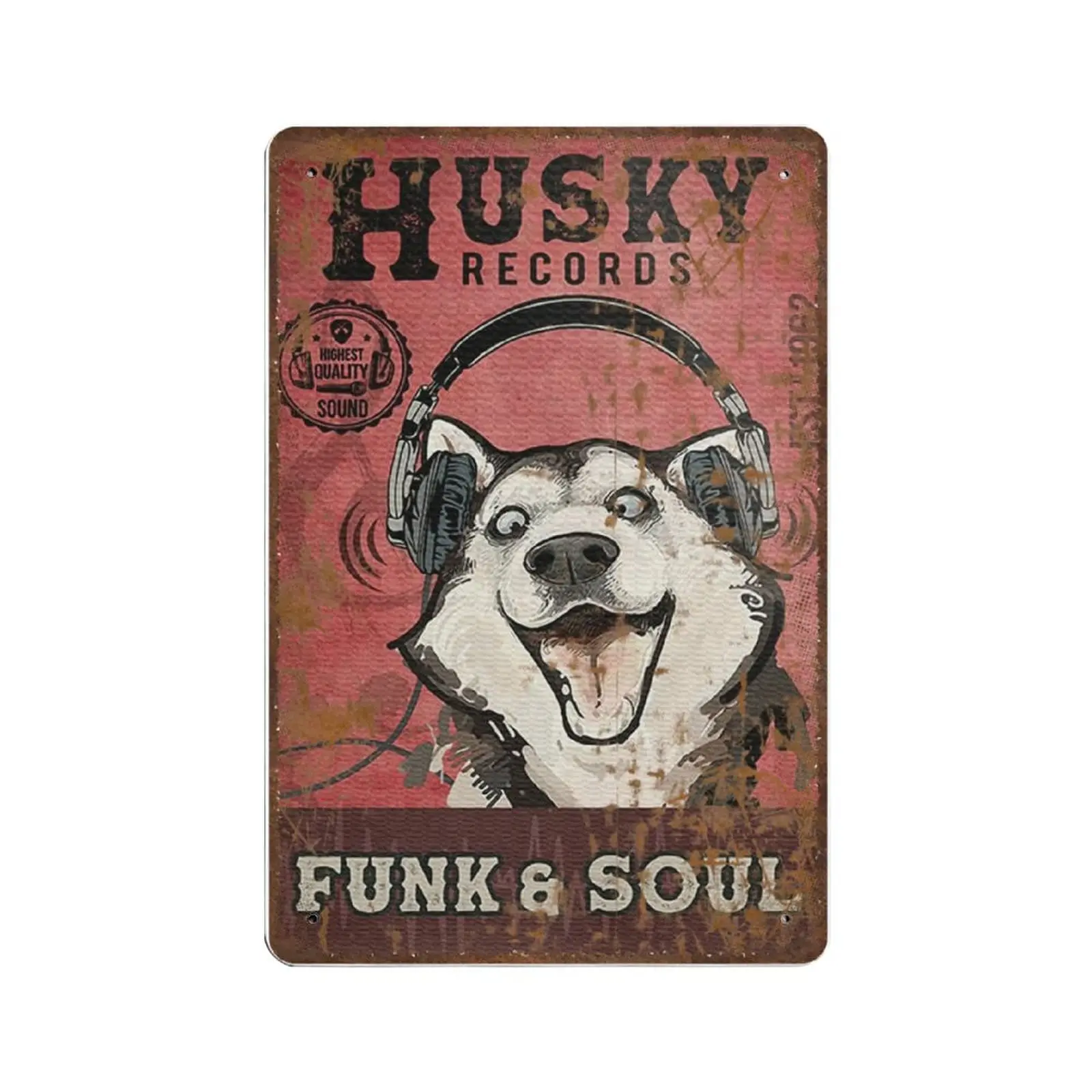 Retro Thick Metal Tin Sign-Husky Dog Record Co Print, Husky Listen to Music Wall Art,Funny Signs for Home/Kitchen/Garage/Man Cav
Retro Thick Metal Tin Sign-Husky Dog Record Co Print, Husky Listen to Music Wall Art,Funny Signs for Home/Kitchen/Garage/Man Cav