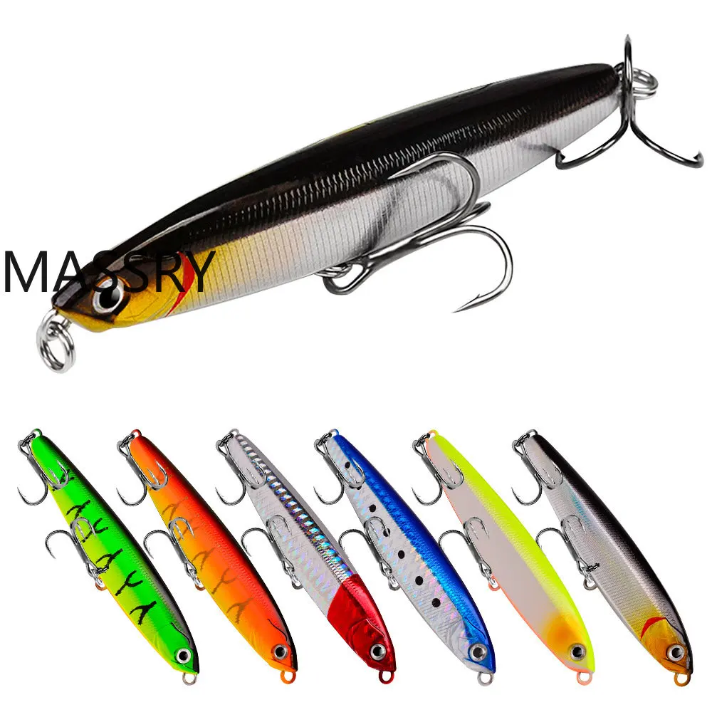 

Pencil Sinking Fishing Lure Bass High Quality Tackle Lures Hard Bait Lifelike Minnow Lure for Freshwater Saltwater 10/14/18/24g